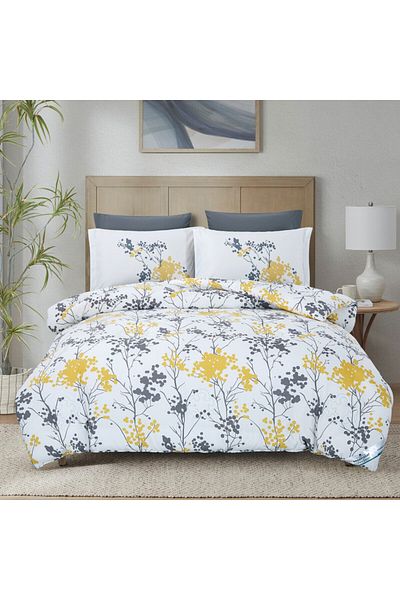 Donetella Printed Bedding Comforter Set, 4 Pcs Single Size Fits 170x230 Cms