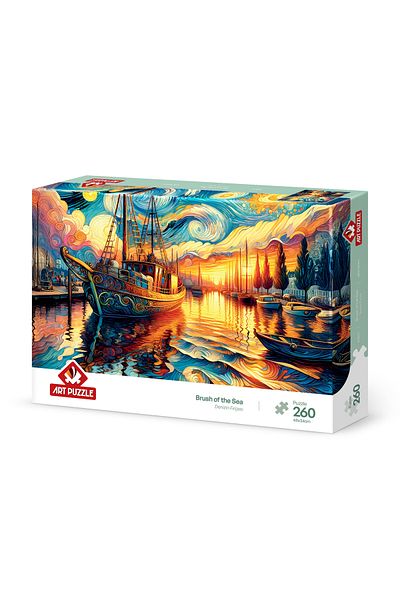 Art Puzzle 260 قطعة لغز فرشاة البحر