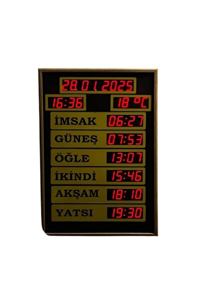 SANEC GPS'li Cami Namaz Vakitmatik (Kasa Ölçüsü 50x70 cm)