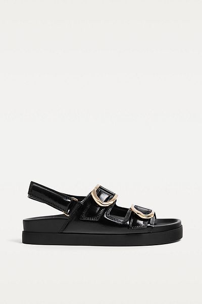 Stradivarius Flat slider sandals with buckles