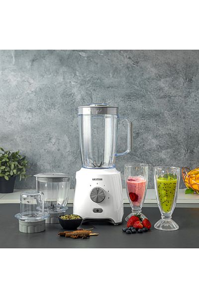 KRYPTON 3-in-1 Blender/Juicer Mixer 1.8 L|Unbreakable Jars&Sharp Blade|600W KNB6029|2 Years Warranty