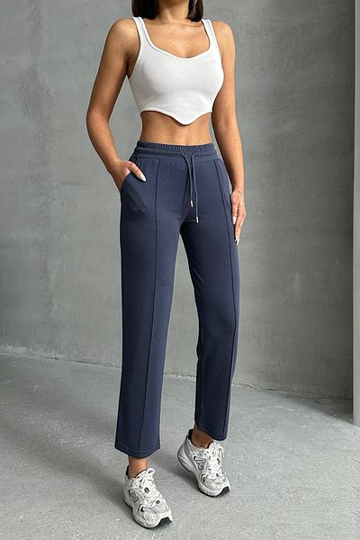 Neşeli Butik Women's Lycra Modal Fabric Stripe Riding Pants Nbg064