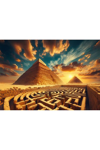 Art Puzzle Egyptian Pyramids 1000 Piece Puzzle