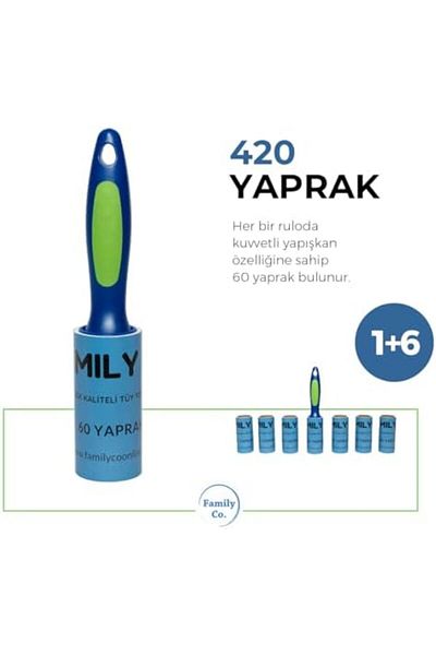 STOREMAX Svticaret Co. Cat Dog Hair Bristle Lint Collector Roller 1 Roll 6 Refills 60 Sheets Each Mhm 1053