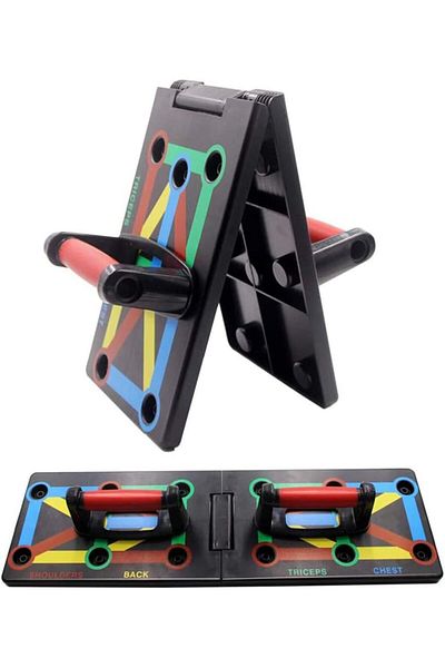 AWH Push Up Board - Foldable Fitness Rack Training System 12 in 1 for Home Fitness