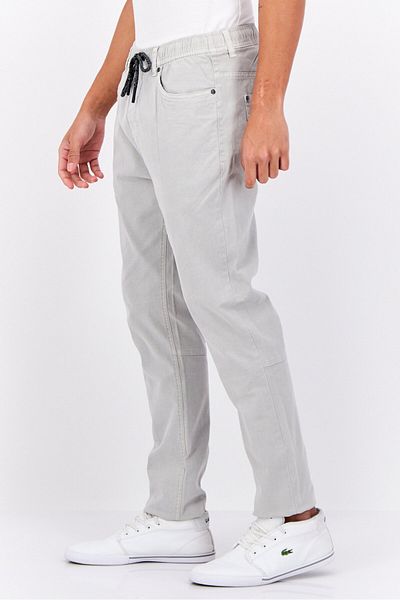 Civil Society Men Slim Fit Solid Stretchable Jogger Pants, Light Grey