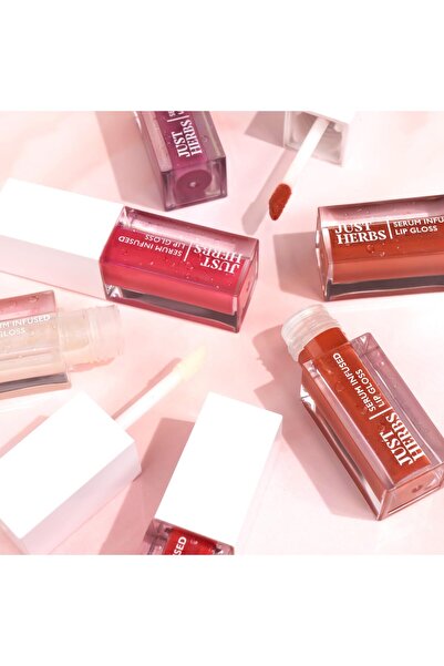 Just Herbs Just Herbs Serum Infused Lip Gloss 04 Glimmering Cocoa-Fs 3ML