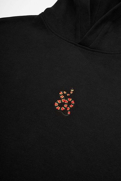 WWF Market Μαύρος Κροταλίας Super Soft Hoodie