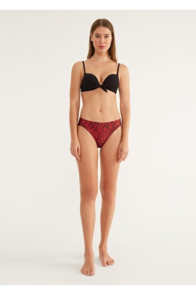 SUWEN British rose Yanı Pileli Bikini Alt