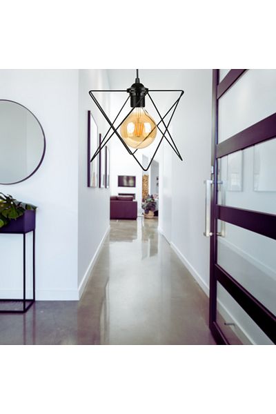 Art&Gift Black Mini Authentic Polygonal Star - Chandelier Hall Entrance Entrance Pendant