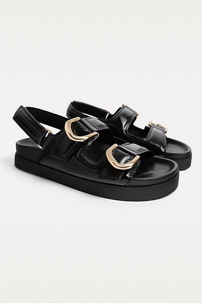 Stradivarius Flat slider sandals with buckles