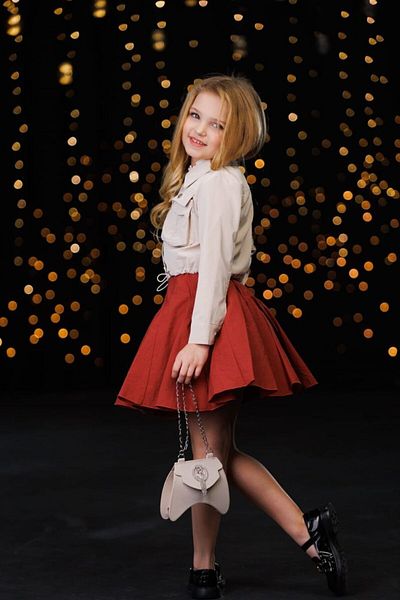 Ribbon kids Rochie și haină pentru fete + curea + geantă