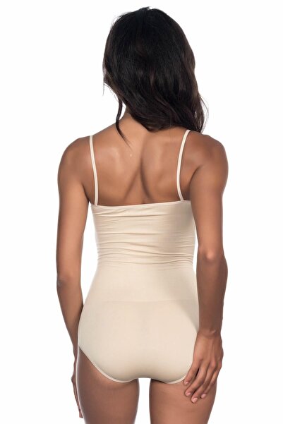 Emay Women's Black Rope Strap Snap Fastener Corset Body 1923