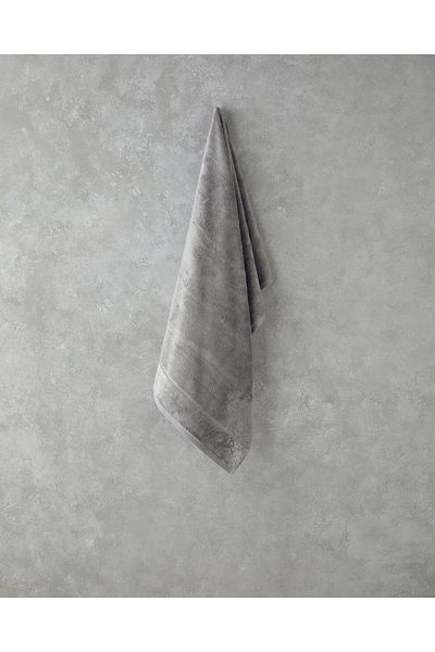 STOREMAX Mu-Artshop Home Leafy Bamboo Bath Towel Gray Tnca 871301