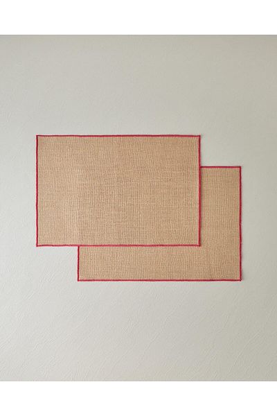 STOREMAX Mu-Artshop Home Exotic Lines Jute American Service Fuchsia Tnca 871301