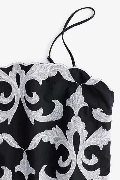H&M Embroidered strappy dress