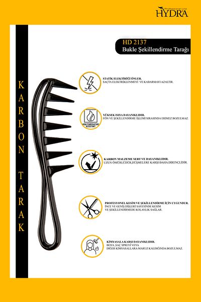 Hydra Curl Styling Comb HD-2137 Curly Hair