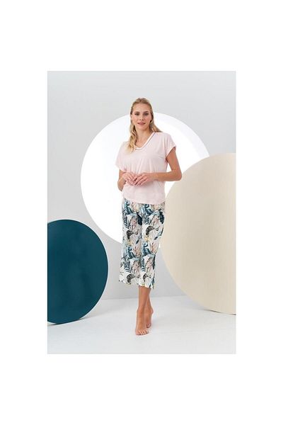 PJS 24190 Set Capri cu model pentru femei