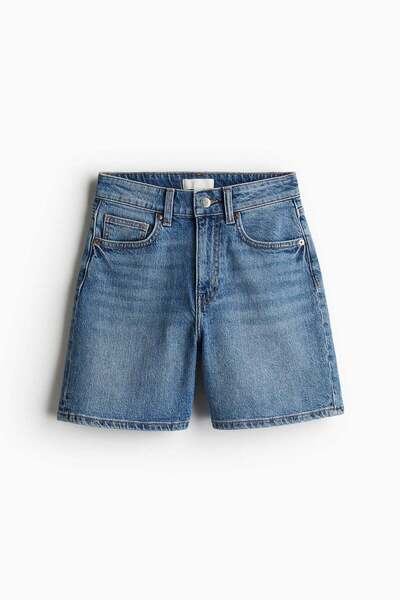 H&M High-waisted denim shorts