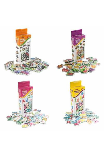 Mashotrend Manyetik Sayılar + Manyetik Harfler + Manyetik Taşıtlar + Manyetik...