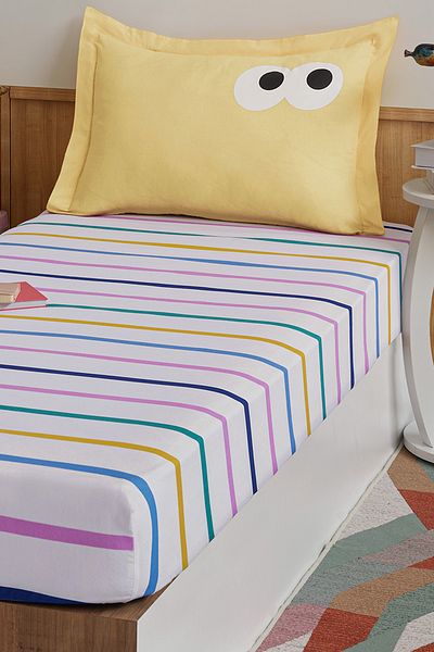 Eponj Home Funny Yellow Single Pes Elastic Sheet Set