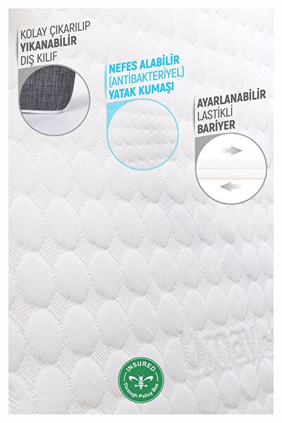 Umaybebek سرير أوماي بيبي ريفليكس، سرير أطفال - أنثراسايت