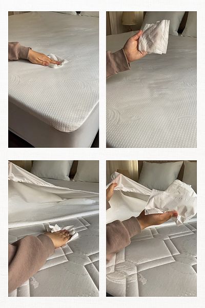 ADARYA HOME Προστατευτικό στρώματος στρώματος 100% πλεκτό βαμβακερό με πλήρη άκρη υγρό