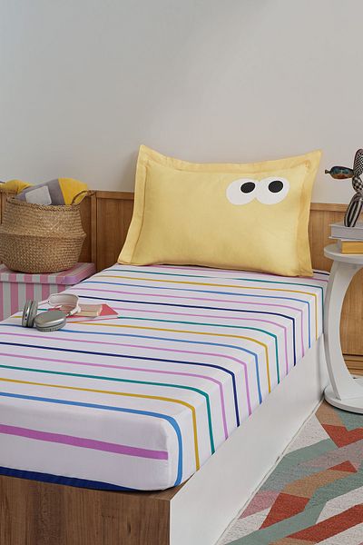 Eponj Home Funny Yellow Single Pes Elastic Sheet Set