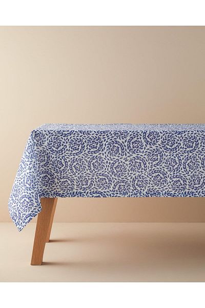 STOREMAX Mu-Artshop Home Carnival Floral Polyester Tablecloth Blue Tnca 871301