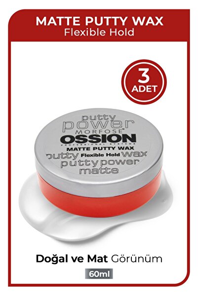 Morfose Ossion Putty Wax 60 ml 3 Adet