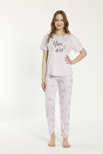 Estiva 22127 Women's Short Sleeve Viscose Pajamas Set