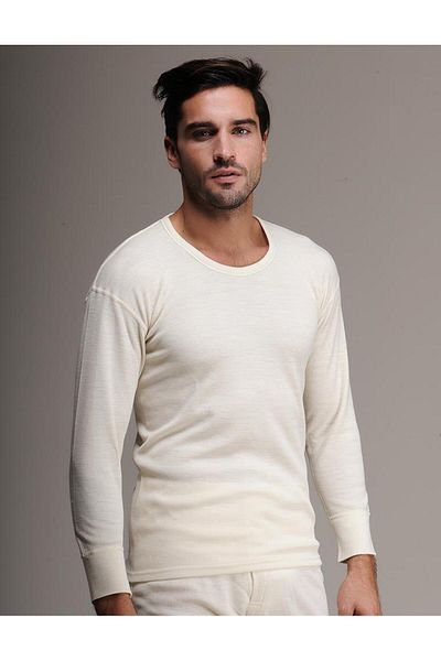 Hasyün 00913 Μάλλινο ανδρικό μακρυμάνικο εσώρουχο