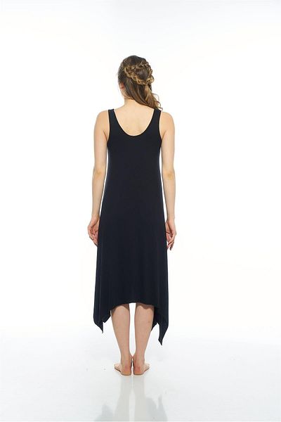 Estiva 23233 Rochie de damă, de culoare uni, cu cataramă de umăr, din viscoză