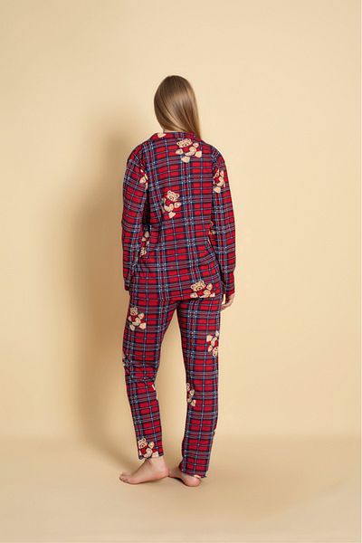 Yerli Women's Front Buttoned Pajama Set