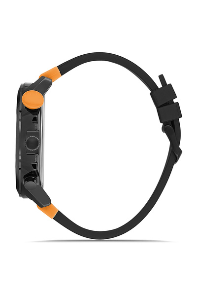 Polo Air Silikon Kordon Spor Erkek Kol Saati Siyah Turuncu Renk PL-0983E4x