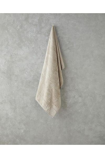 STOREMAX Mu-Artshop Home Leafy Bamboo Bath Towel 70X140 cm Light Beige Tnca 871301