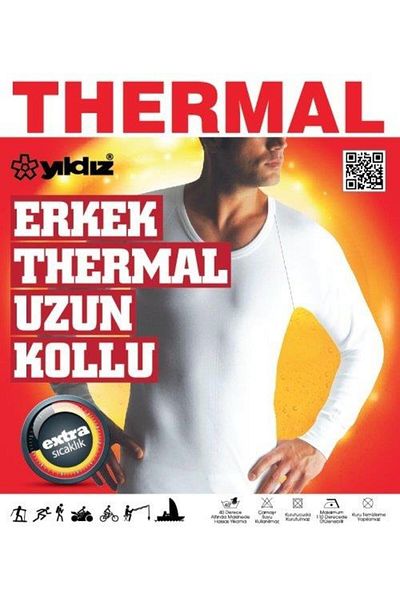 Yıldız İç Giyim Термо яке с дълъг ръкав Yildiz 271 черно
