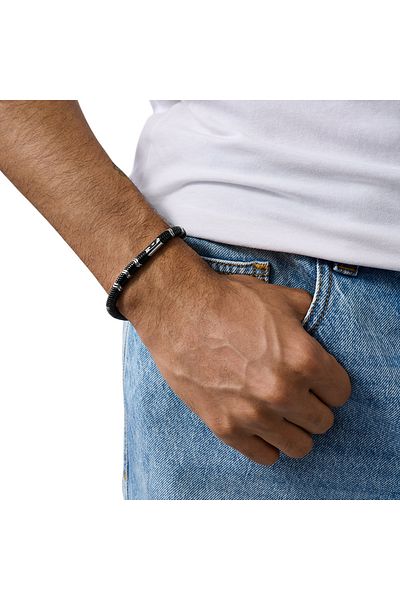 Diesel D Logo Silver Coloured Bracelet DX1574931