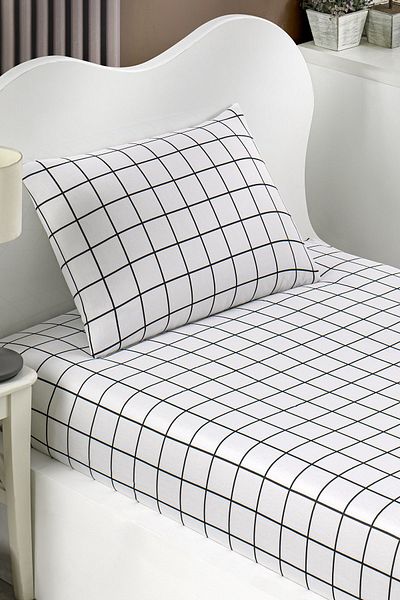 Eponj Home Black Single Artus - Pes Elastic Sheet Set