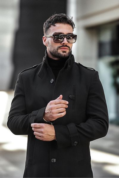 Delpino Pánsky kabát Slim Fit s dlhou manžetou