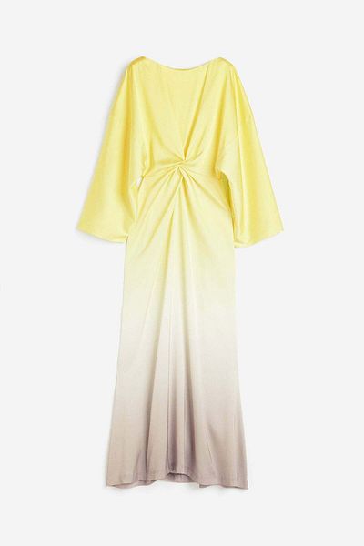 H&M Twist-detail satin dress