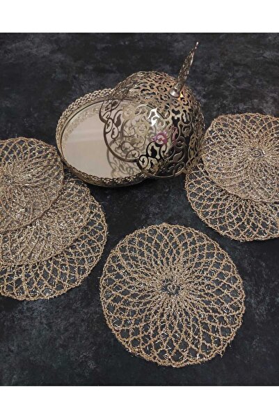 Çt Çeyizci Tekstil منديل تقديم، منديل كوكتيل القهوة، حامل تقديم القهوة، قاعدة أكواب 6 مناديل تقديم