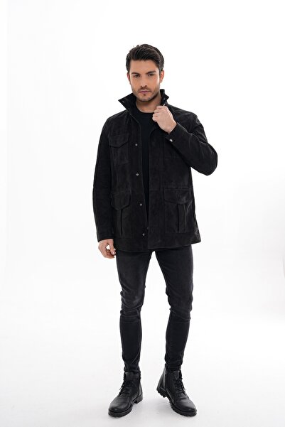 Metins Leather Erkek Süet Deri Ceket