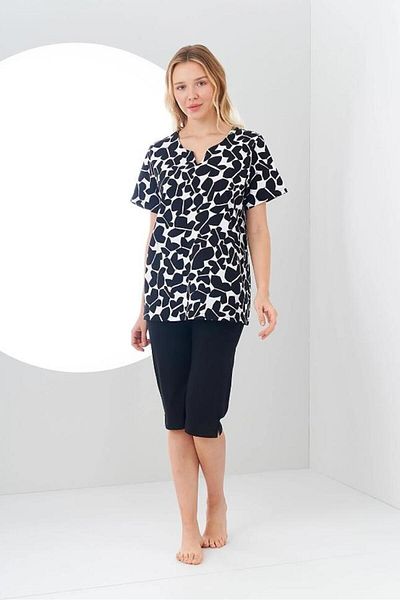 Pjs Pijama Set Capri cu model Pjs 24129 pentru femei