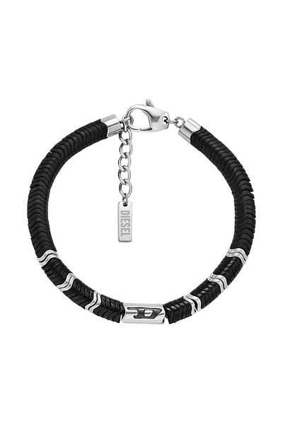 Diesel D Logo Silver Coloured Bracelet DX1574931