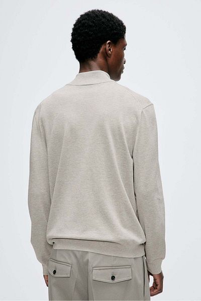 H&M Slim Fit Zip-top Fine-knit Jumper