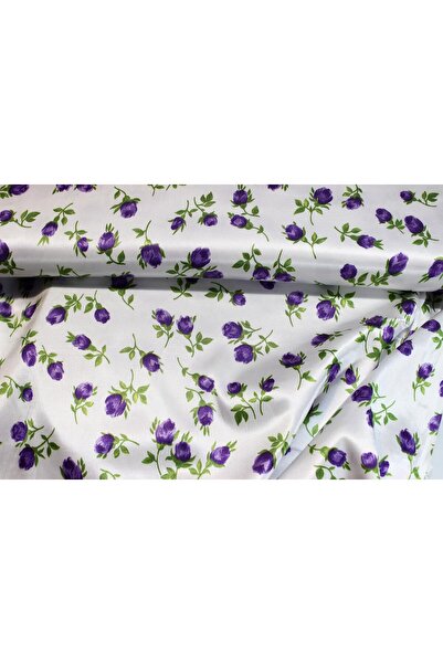 Eye-catching Draped Floral Satin Fabric by the Meter/Yard - High Quality, Silk-like Satin Look, Idea