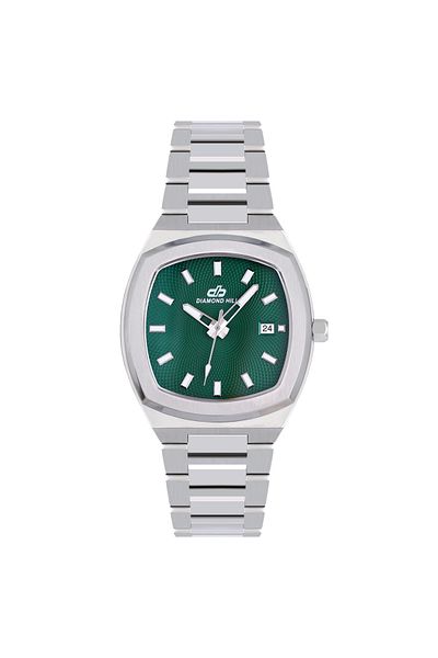 DIAMOND HILL Men's Watch Silver Green Dial Model DHSSGR43051M