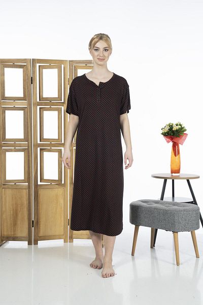 Estiva 23239-3 Rochie casual din lycra viscoză cu mânecă lungă, cu nasturi