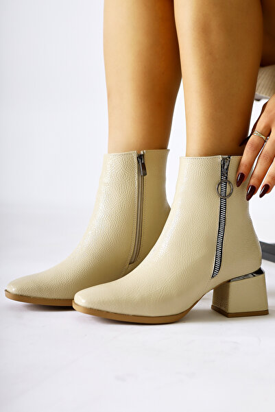 Limoya Deyana Bej Зморшкуватий Руган Застібка-блискавка Аксесуари Чоботи Жіночі Чоботи та ботильйони